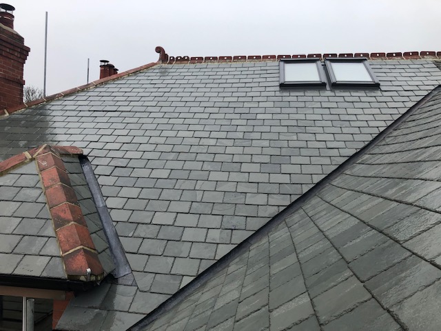 Loft Conversions in Preston. Concrete roofing tiles.